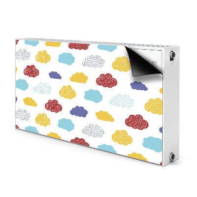 Cobertura magnética para radiador Nuvens coloridas