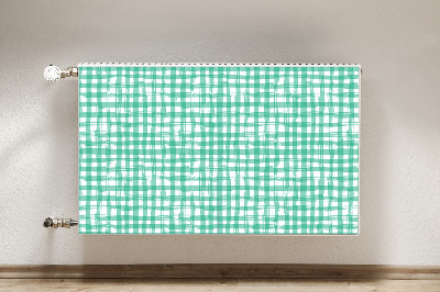 Cobertura magnética para radiador xadrez verde