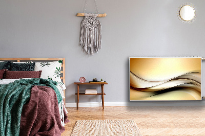 Cobertura magnética para radiador Abstração bege