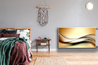 Cobertura magnética para radiador Abstração bege