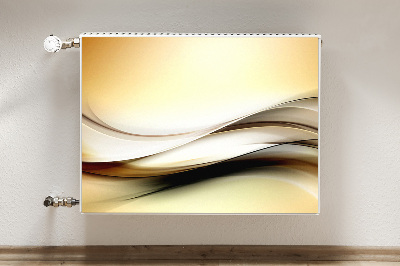 Cobertura magnética para radiador Abstração bege