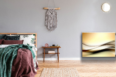 Cobertura magnética para radiador Abstração bege