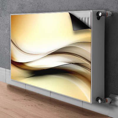 Cobertura magnética para radiador Abstração bege