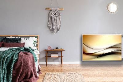 Cobertura magnética para radiador Abstração bege