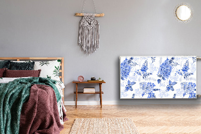 Cobertura magnética para radiador Hortênsia azul