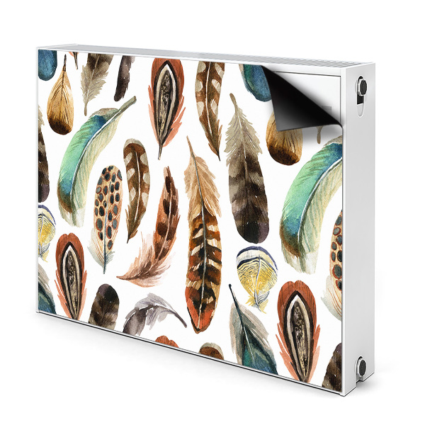 Capa magnética para radiador Penas de aquarela