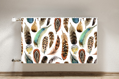 Capa magnética para radiador Penas de aquarela