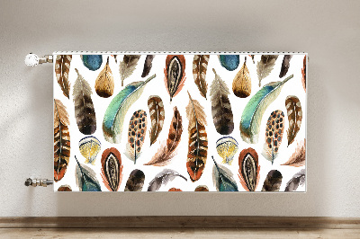 Capa magnética para radiador Penas de aquarela