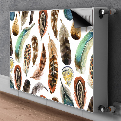 Capa magnética para radiador Penas de aquarela