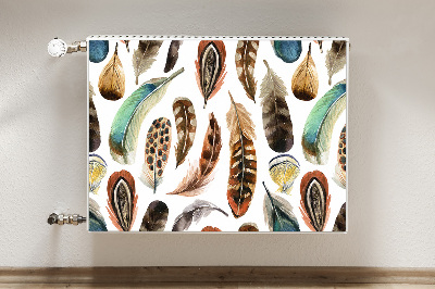 Capa magnética para radiador Penas de aquarela