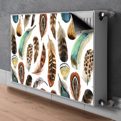 Capa magnética para radiador Penas de aquarela