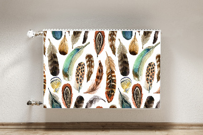 Capa magnética para radiador Penas de aquarela