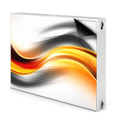 Capa magnética para radiador Abstração laranja