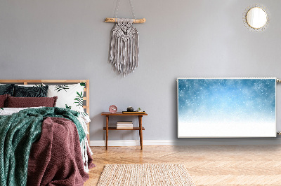 Capa magnética para radiador Padrão de flocos de neve de inverno