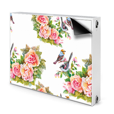 Cobertura magnética para radiador Pássaros em um galho