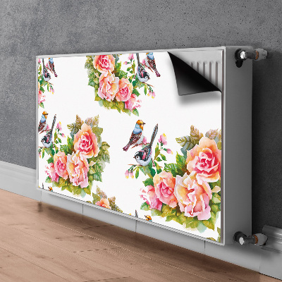 Cobertura magnética para radiador Pássaros em um galho