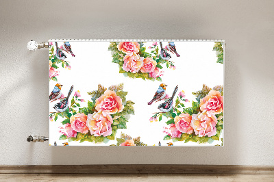 Cobertura magnética para radiador Pássaros em um galho