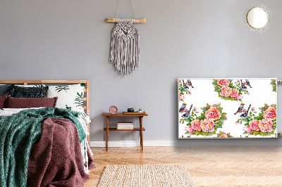 Cobertura magnética para radiador Pássaros em um galho