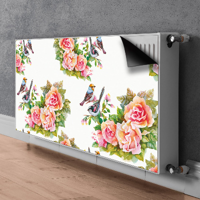 Cobertura magnética para radiador Pássaros em um galho