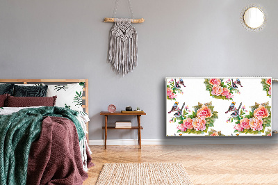 Cobertura magnética para radiador Pássaros em um galho