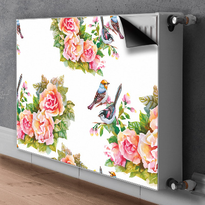 Cobertura magnética para radiador Pássaros em um galho