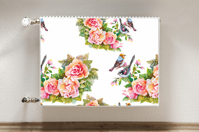 Cobertura magnética para radiador Pássaros em um galho