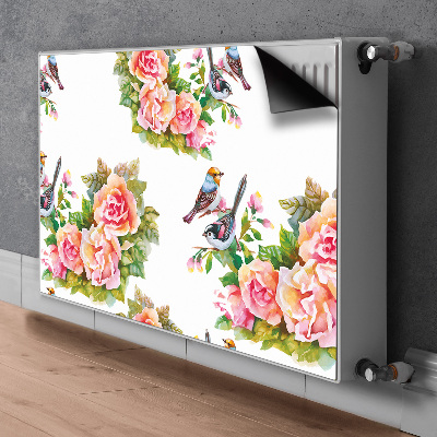 Cobertura magnética para radiador Pássaros em um galho