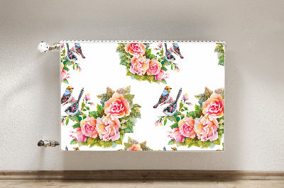 Cobertura magnética para radiador Pássaros em um galho