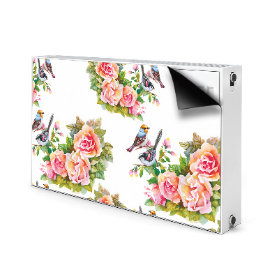 Cobertura magnética para radiador Pássaros em um galho