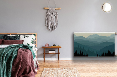 Capa magnética para radiador Vista da montanha