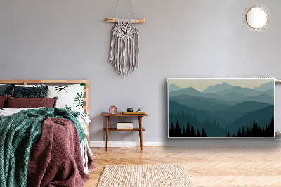 Capa magnética para radiador Vista da montanha