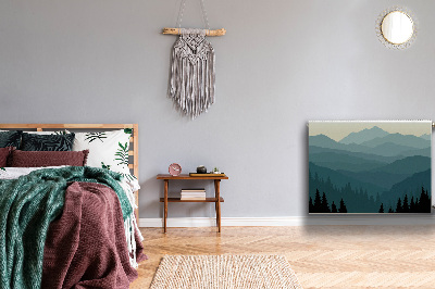 Capa magnética para radiador Vista da montanha