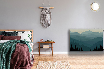 Capa magnética para radiador Vista da montanha