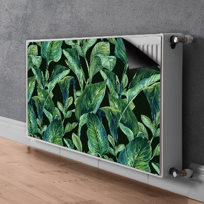 Capa magnética para radiador Folhas tropicais
