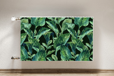 Capa magnética para radiador Folhas tropicais