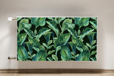 Capa magnética para radiador Folhas tropicais