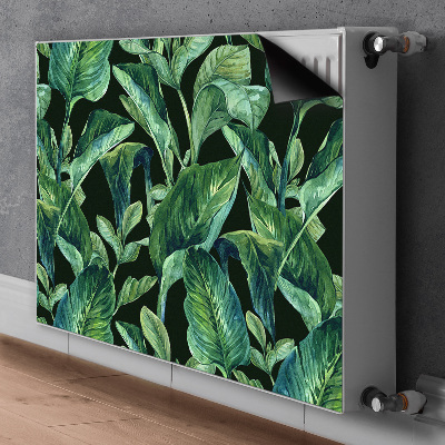 Capa magnética para radiador Folhas tropicais