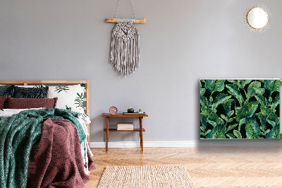 Capa magnética para radiador Folhas tropicais