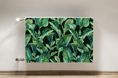 Capa magnética para radiador Folhas tropicais