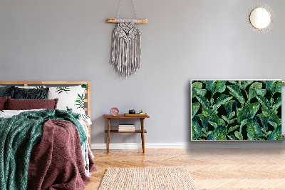 Capa magnética para radiador Folhas tropicais