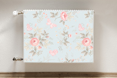 Cobertura magnética para radiador Rosas e borboletas