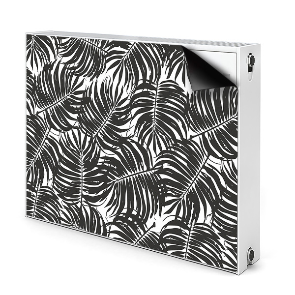 Cobertura magnética para radiador Folhas pretas