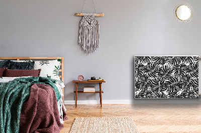 Cobertura magnética para radiador Folhas pretas