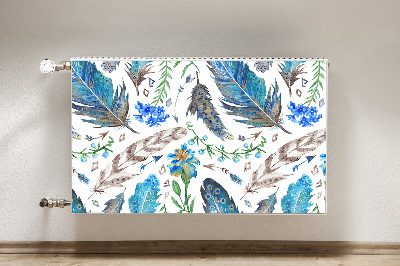 Capa magnética para radiador Penas de pássaros