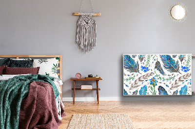 Capa magnética para radiador Penas de pássaros