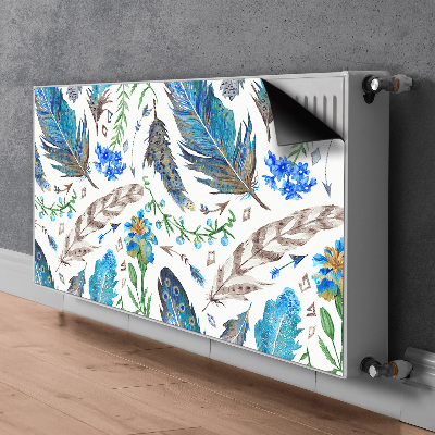 Capa magnética para radiador Penas de pássaros