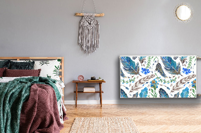 Capa magnética para radiador Penas de pássaros