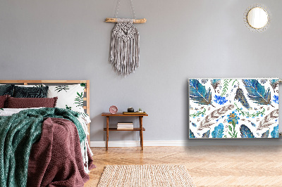 Capa magnética para radiador Penas de pássaros