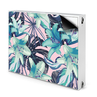 Cobertura magnética para radiador Lírios pintados