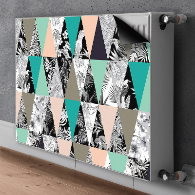 Cobertura magnética para radiador Patchwork tropical